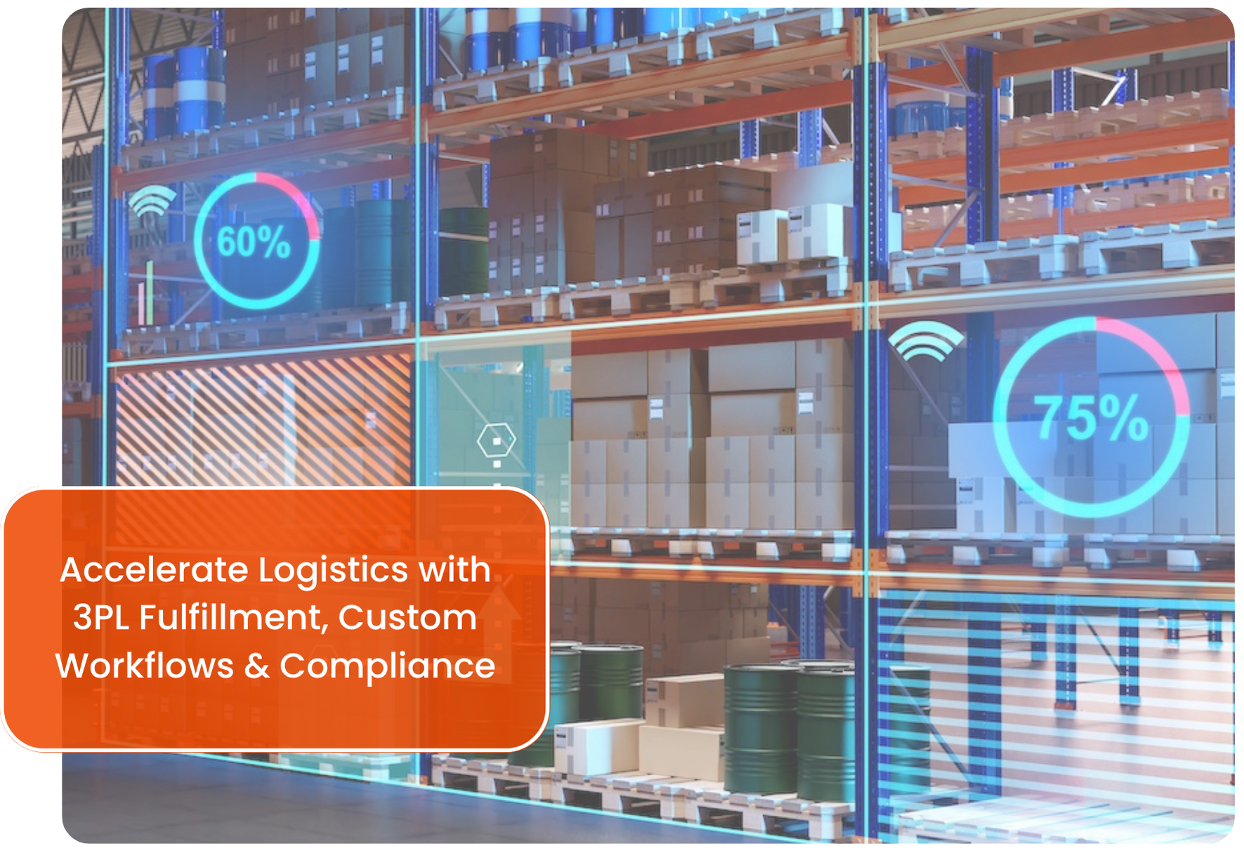 Inventory tracking as part of a USA manufacturer’s 3PL fulfillment services.