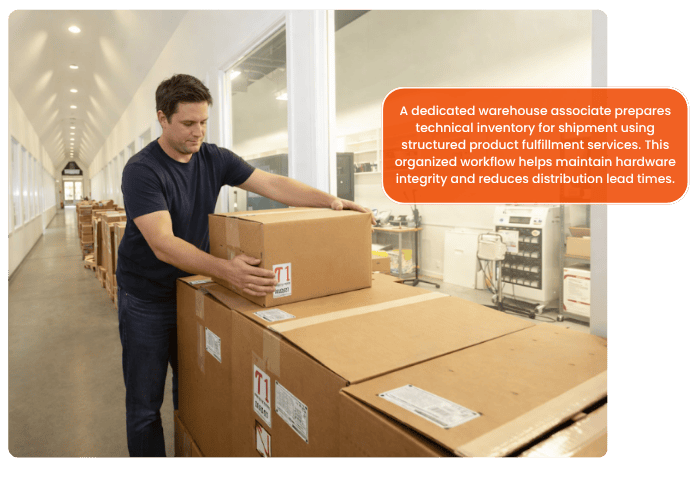 Our product fulfillment services integrate in-house electromechanical assembly and functional testing to maintain technical integrity throughout the production cycle.